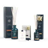 Diffuseur de 250ml DE VOTRE CHOIX + Cartes Parfumées pour les Armoires - Le Lin au Printemps (lot de 3) + Diffuseur de 100ml Bois de Noyer et Bruyère