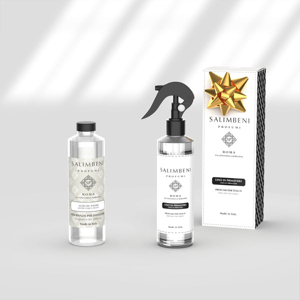 Recharge de 250 ml DE VOTRE CHOIX + Parfum Textile en Spray Le Lin au Printemps en ESSAI GRATUIT