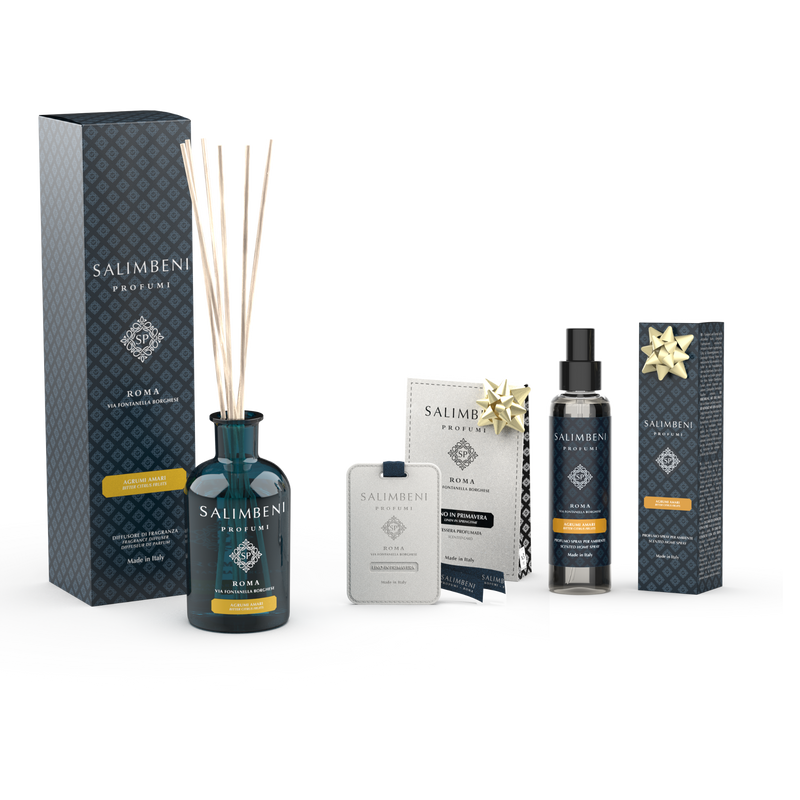 Agrumes Amers 250ml + Cartes Parfumées pour les Armoires (lot de 3) en ESSAI GRATUIT + Vaporisateur d'Intérieur Agrumes Amers en ESSAI GRATUIT