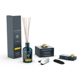 Diffuseur à Bâtonnets 100 ml (FRAGRANCE DE VOTRE CHOIX) +  Diffuseur Voiture Chromé Bois Anciens Salimbeni en ESSAI GRATUIT + 1 Recharge Voiture (même fragrance que le diffuseur) en ESSAI GRATUIT