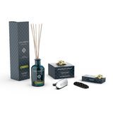Diffuseur à Bâtonnets 100 ml (FRAGRANCE DE VOTRE CHOIX) +  Diffuseur Voiture Chromé Bois Anciens Salimbeni en ESSAI GRATUIT + 1 Recharge Voiture (même fragrance que le diffuseur) en ESSAI GRATUIT