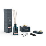 Diffuseur à Bâtonnets 100 ml (FRAGRANCE DE VOTRE CHOIX) +  Diffuseur Voiture Chromé Bois Anciens Salimbeni en ESSAI GRATUIT + 1 Recharge Voiture (même fragrance que le diffuseur) en ESSAI GRATUIT