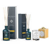 Diffuseur à Bâtonnets 250 ml (fragrance de votre choix) + Diffuseur à Bâtonnets 100ml (dans la même fragrance)+ Bougie Parfumée 190gr en ESSAI GRATUIT (dans la même fragrance)