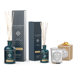 Diffuseur à Bâtonnets 250 ml (fragrance de votre choix) + Diffuseur à Bâtonnets 100ml (dans la même fragrance)+ Bougie Parfumée 190gr en ESSAI GRATUIT (dans la même fragrance)
