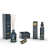 Diffuseur à Bâtonnets 100ml + Diffuseur pour Voiture (même fragrance) + Vaporisateur d'Intérieur 150ml en Essai Gratuit (même fragrance)