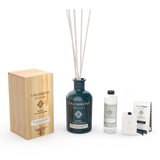 Diffuseur à Bâtonnets 1000 ml DE VOTRE CHOIX + Recharge de 250ml du même parfum que le Diffuseur + Cartes Parfumées pour les Armoires (lot de 3)