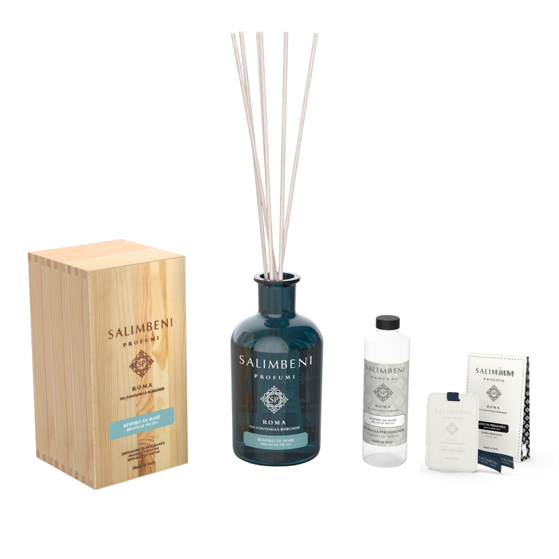 Diffuseur à Bâtonnets 1000 ml DE VOTRE CHOIX + Recharge de 250ml du même parfum que le Diffuseur + Cartes Parfumées pour les Armoires (lot de 3)