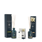 Diffuseur de 250ml DE VOTRE CHOIX + Cartes Parfumées pour les Armoires - Le Lin au Printemps (lot de 3) + Diffuseur de 100ml Bois de Noyer et Bruyère