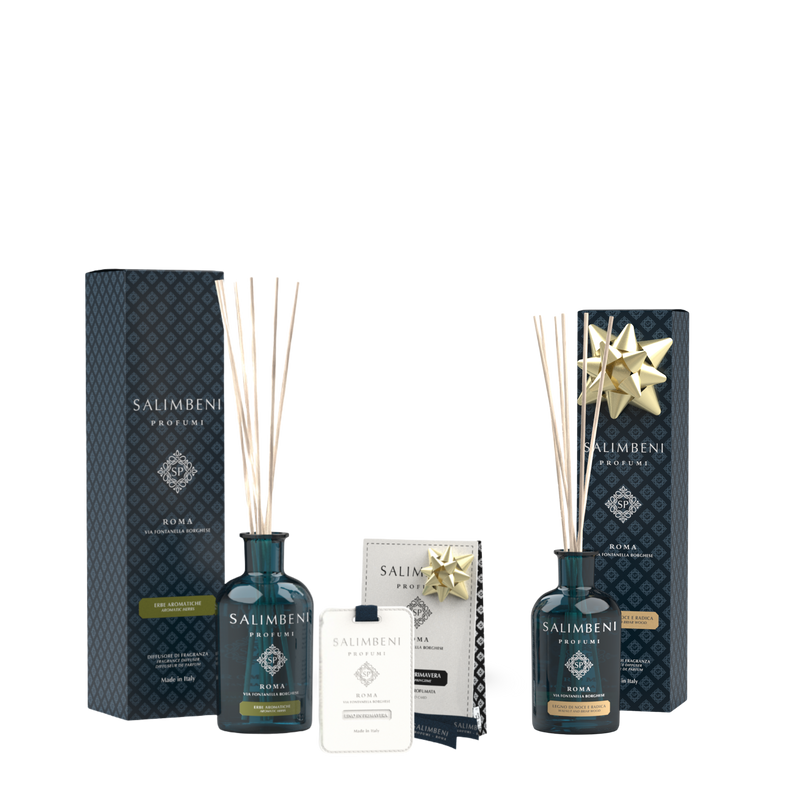 Diffuseur de 250ml DE VOTRE CHOIX + Cartes Parfumées pour les Armoires - Le Lin au Printemps (lot de 3) + Diffuseur de 100ml Bois de Noyer et Bruyère