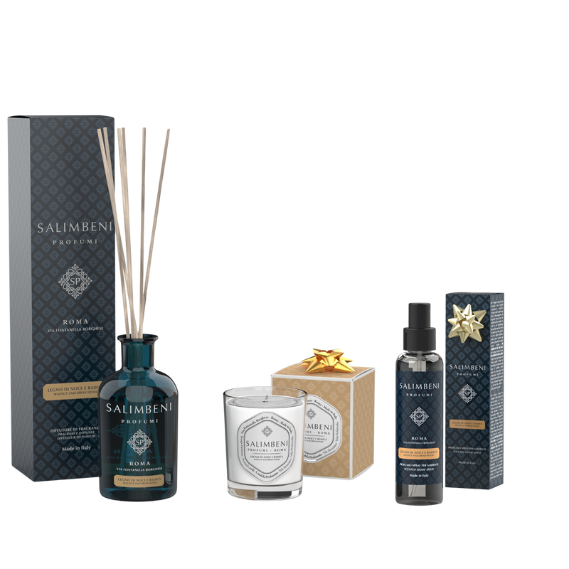 Bois de Noyer et Bruyère 250 ml + Bougie Parfumée Bois de Noyer et Bruyère en ESSAI GRATUIT + Vaporisateur d'Intérieur Bois de Noyer et Bruyère en ESSAI GRATUIT