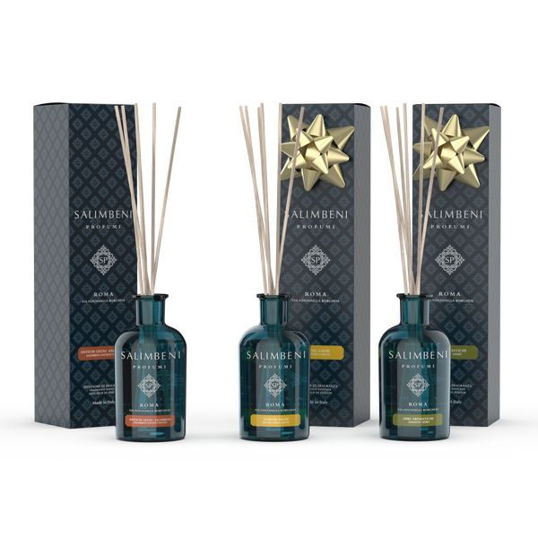 3 Parfums d'Intérieur 100 ml (Bois Anciens + Agrumes Amers + Plantes Aromatiques)