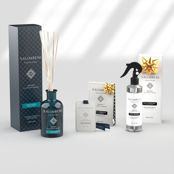 Fleurs en Riviera 250 ml + Parfum Textile en Spray - Le Lin au Printemps en ESSAI GRATUIT + Cartes Parfumées pour les armoires - Le Lin au Printemps en ESSAI GRATUIT