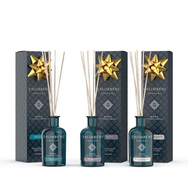 3 Parfums d'Intérieur 100 ml (Fleurs en Riviera + Figuier de l'Elbe + Soie et Musc Blanc)
