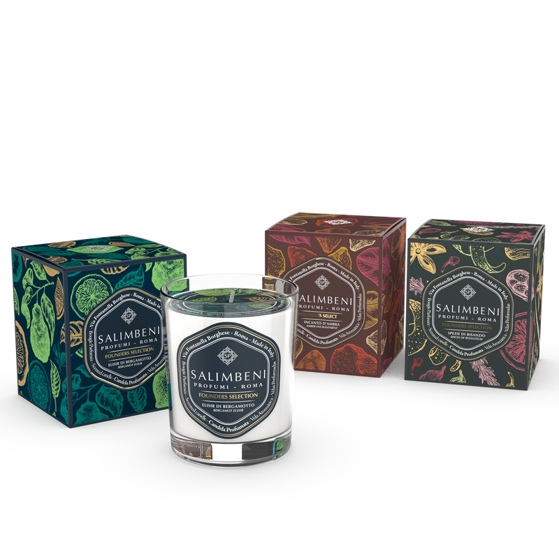 Bougie Parfumée 190gr Élixir de Bergamote + Bougie Parfumée 190gr Magie d'Ambre + Bougie Parfumée 190gr Épices Byzantines