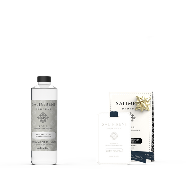 Recharge Agrumes Amers 250 ml + Cartes Parfumées pour les Armoires Le Lin au Printemps (lot de 3) en ESSAI GRATUIT